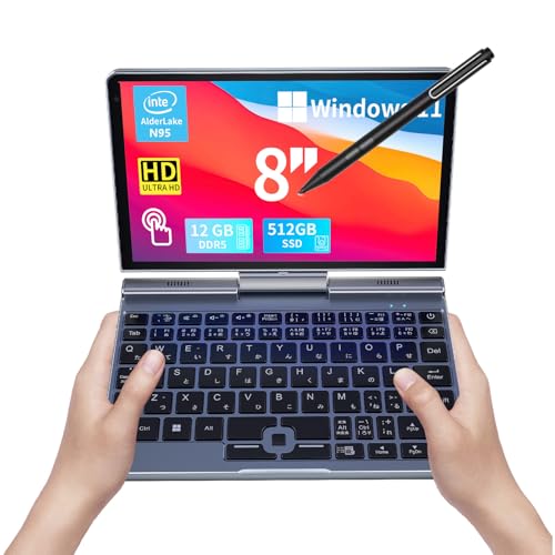 8インチ ミニノートパソコン 日本語キーボード・日本語システム